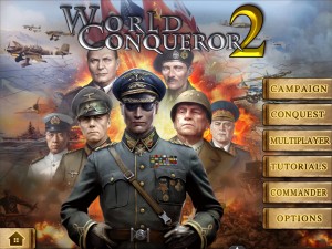 The start up screen of World Conquer 2