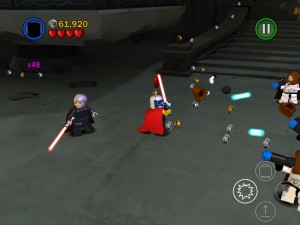 Episode 3 at the Jedi Temple as me deflecting shots back towards Stormtroopers